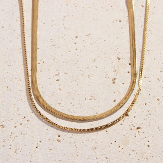 Duo Aria Chain Necklace - Cali Tiger