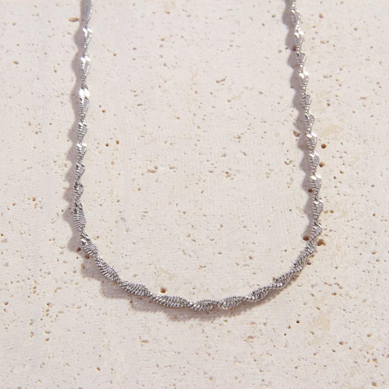 Guiliana Silver Chain Necklace - Cali Tiger