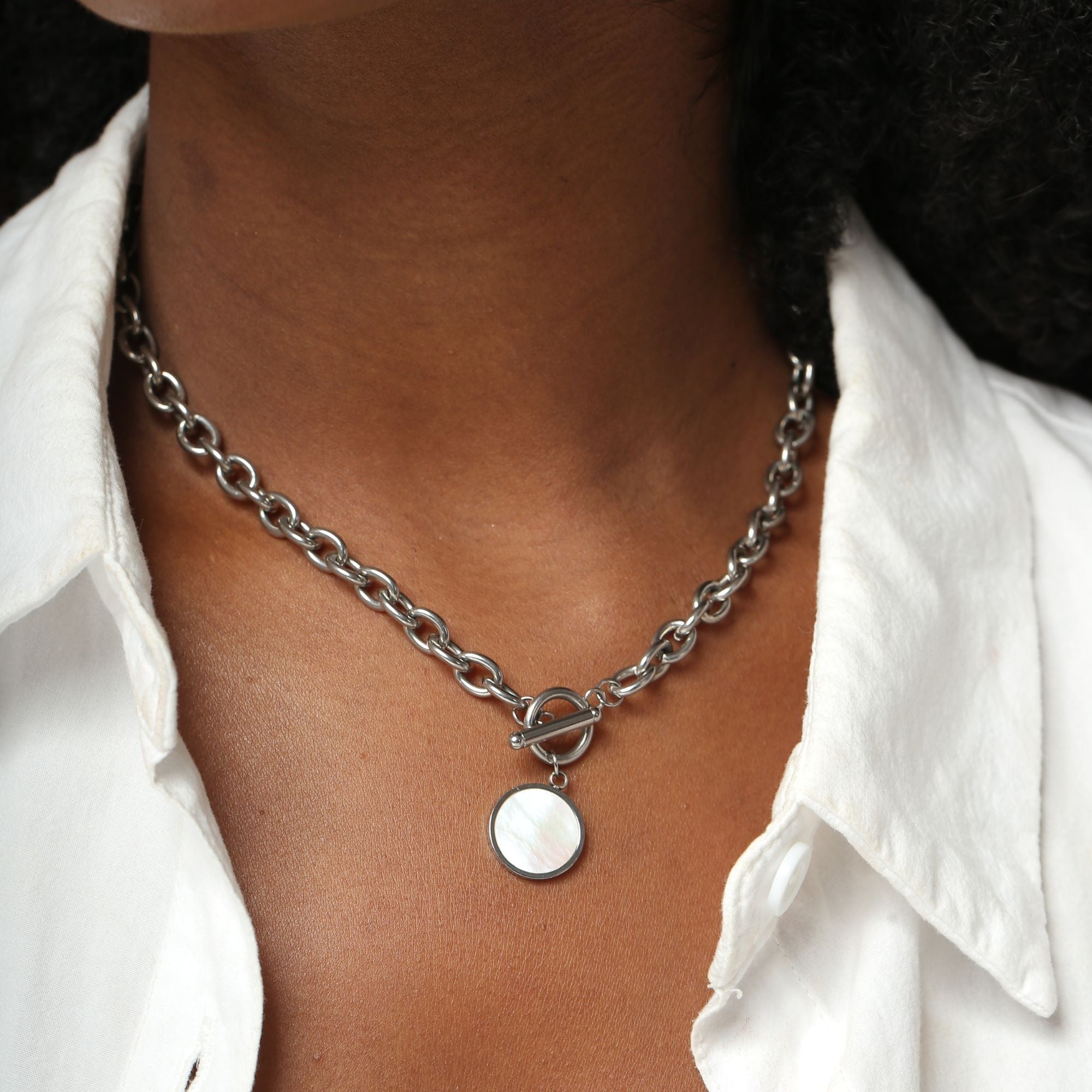 Silver Cassia Necklace - Cali Tiger